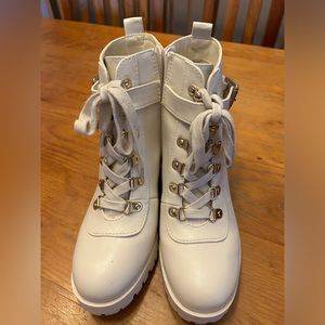 Woman's fashion Combat Style boots.